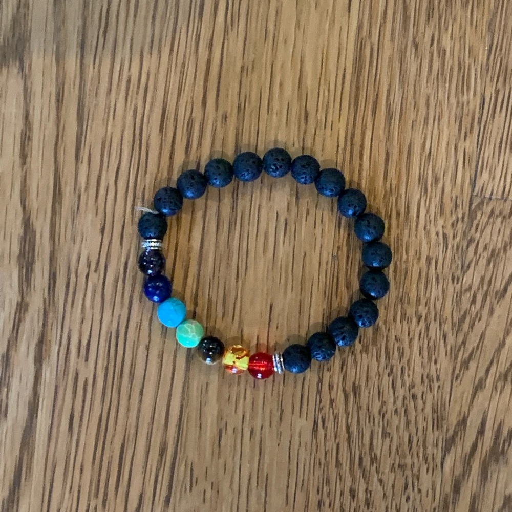 Bundle for free - Matte Black Beaded Bracelet
